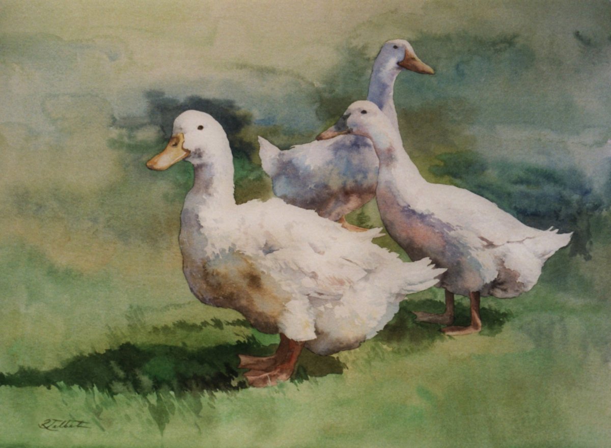 Гуси на картинах художников