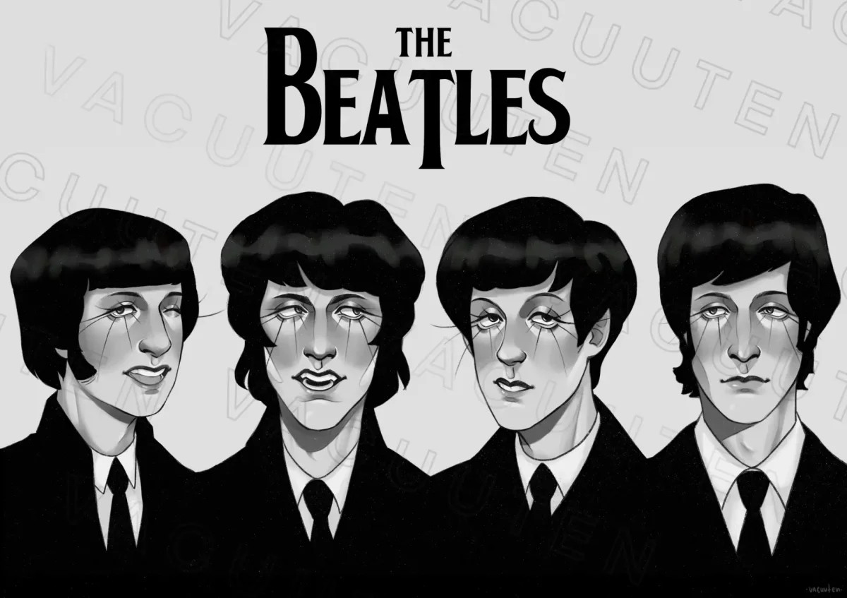 Битлз с цветами