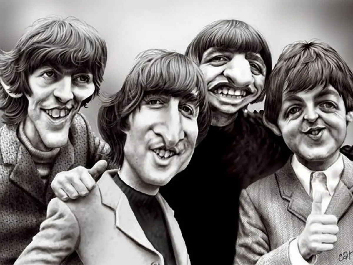 Группа Битлз рисунок