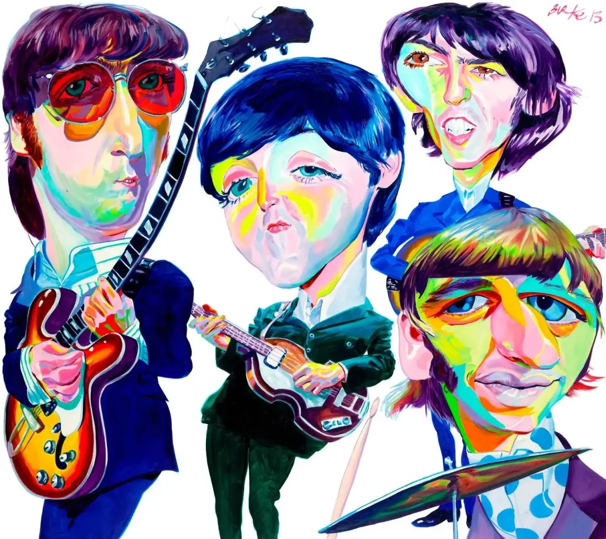 The Beatles силуэты