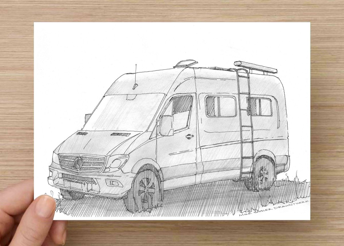 Мерседес Спринтер Trunk drawing