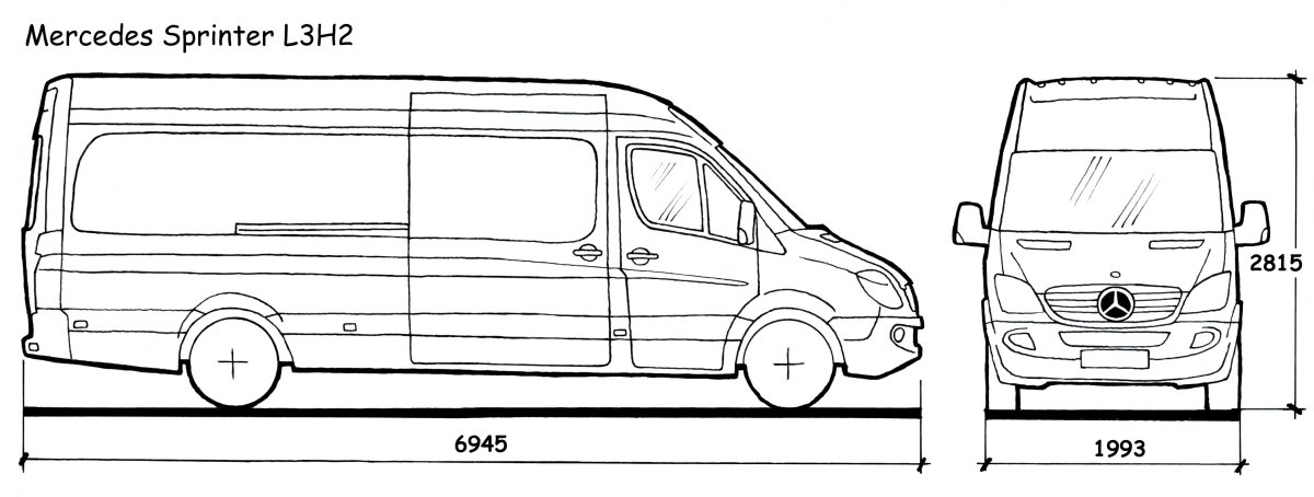 Ford Transit l3h3 высота