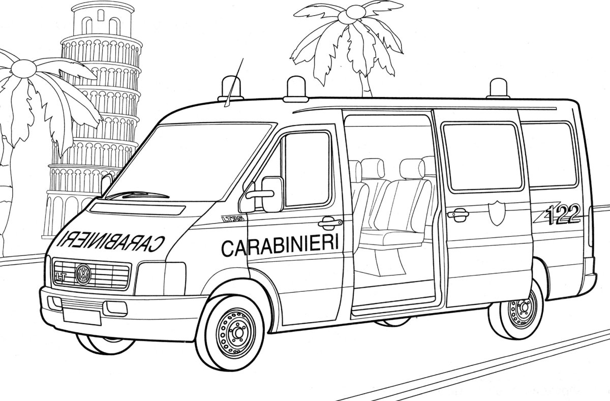 Раскраска Фиат Дукато