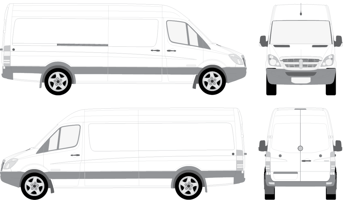Мерседес Спринтер 2009 габариты