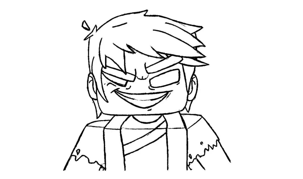 Раскраска лего майнкрафт