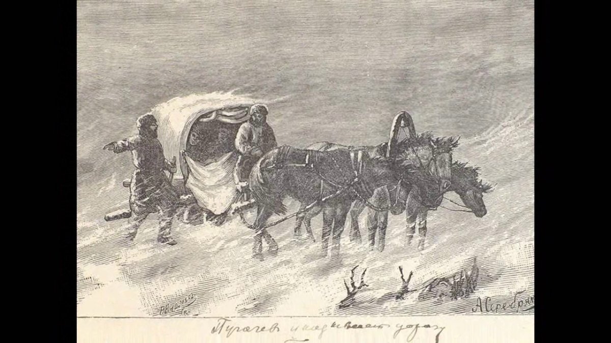 Буран в степи Капитанская дочка