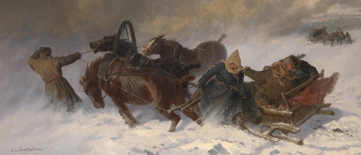 Иллюстрация к метель Георгий Свиридов