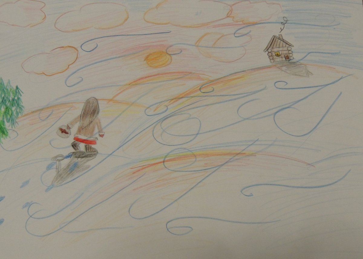 Рисование вьюги