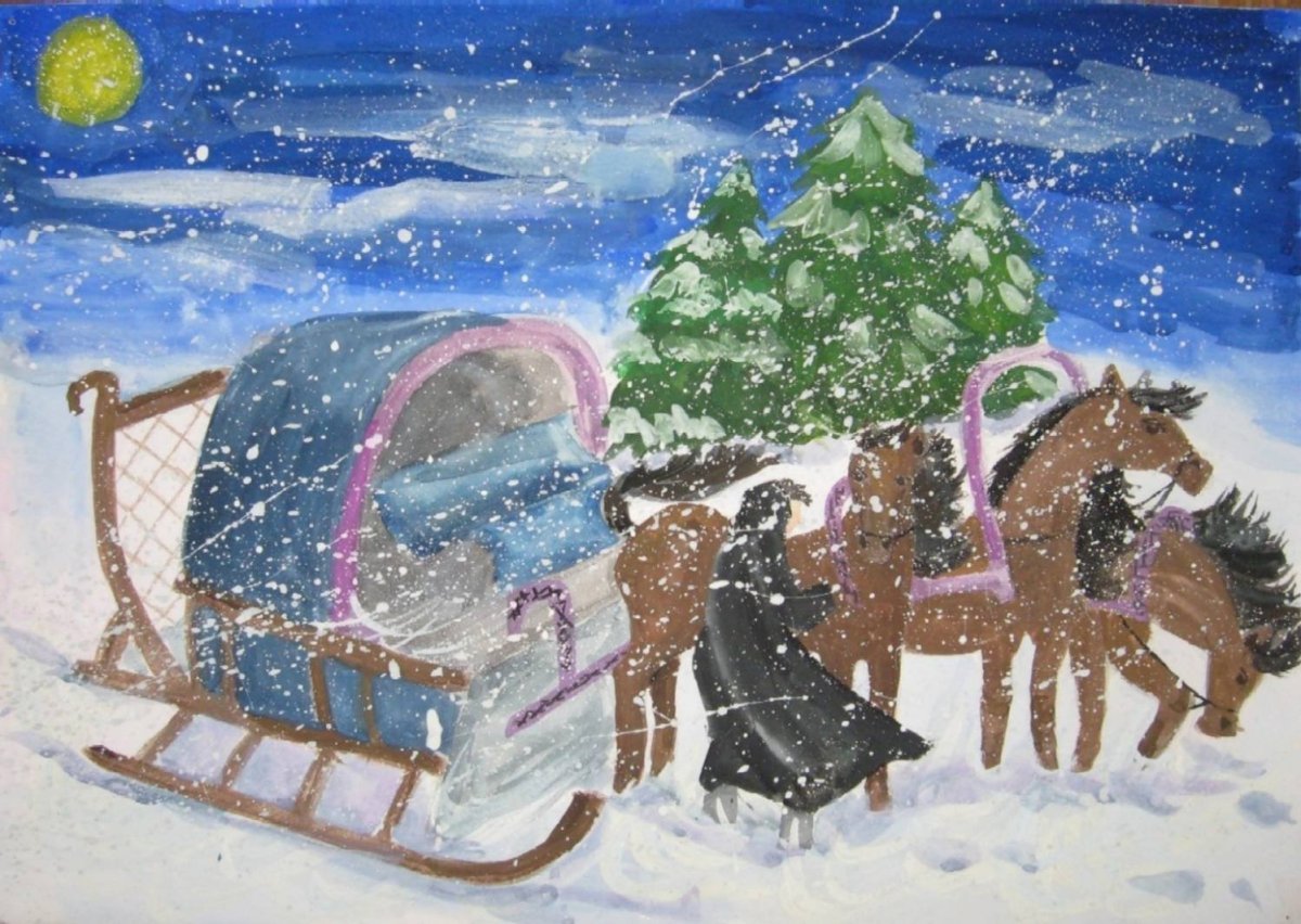 Метель Пушкин иллюстрации