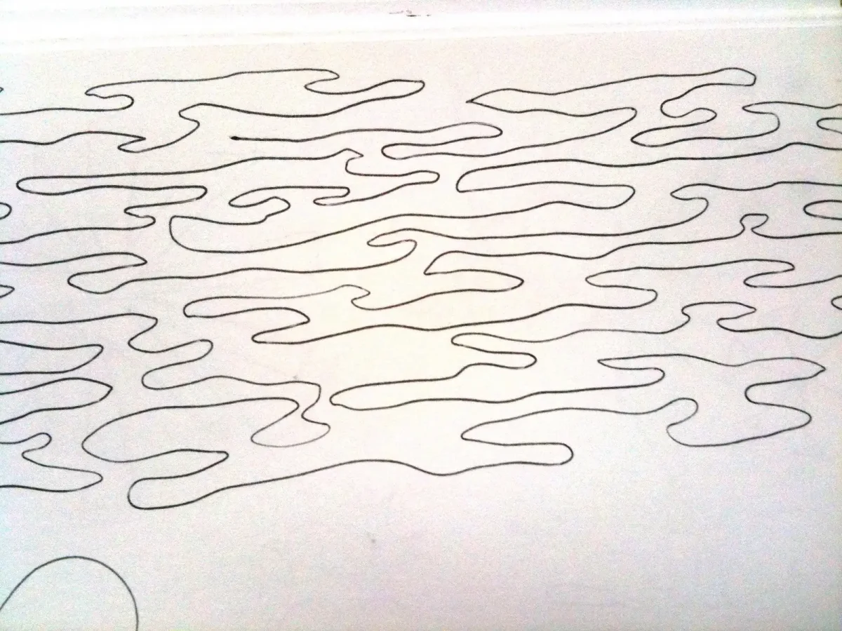 Свободно ходовая стежка зигзагом