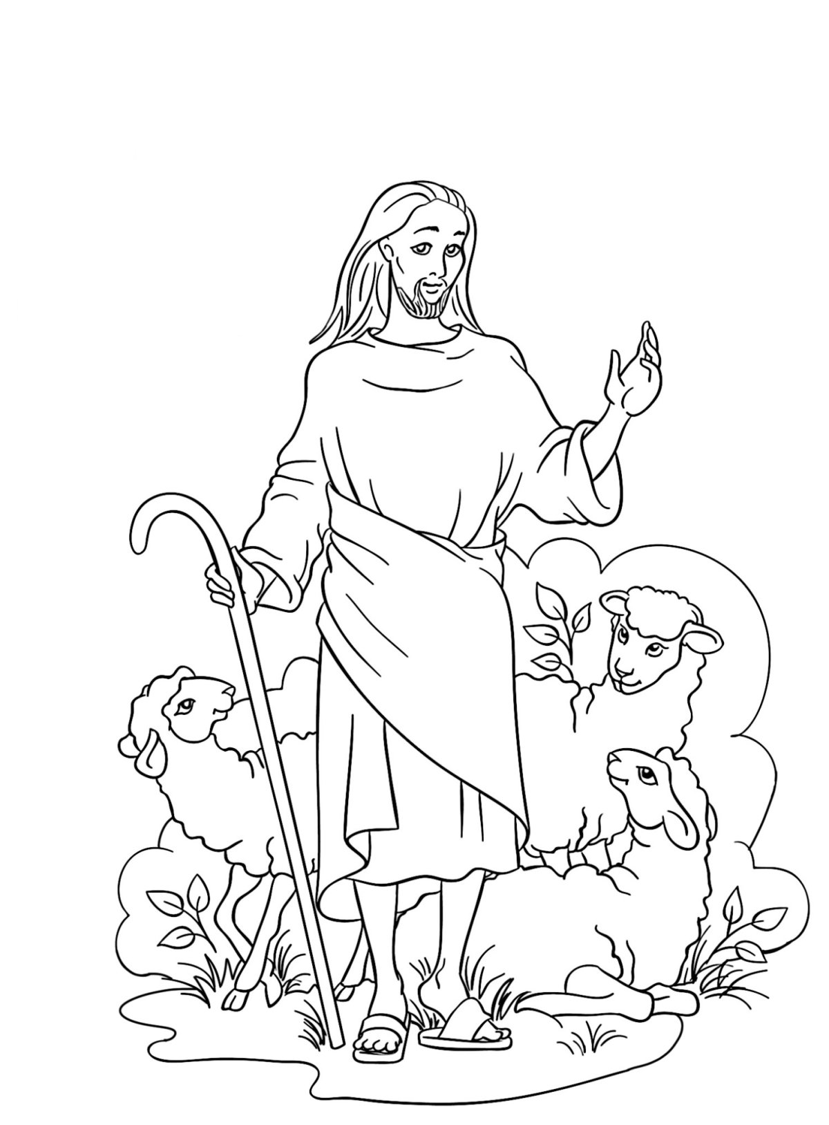 Мальчик Пастушок раскраска