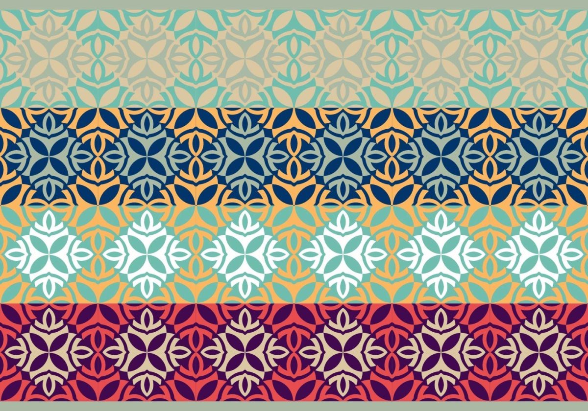 Восточный узор Самарканд вектор
