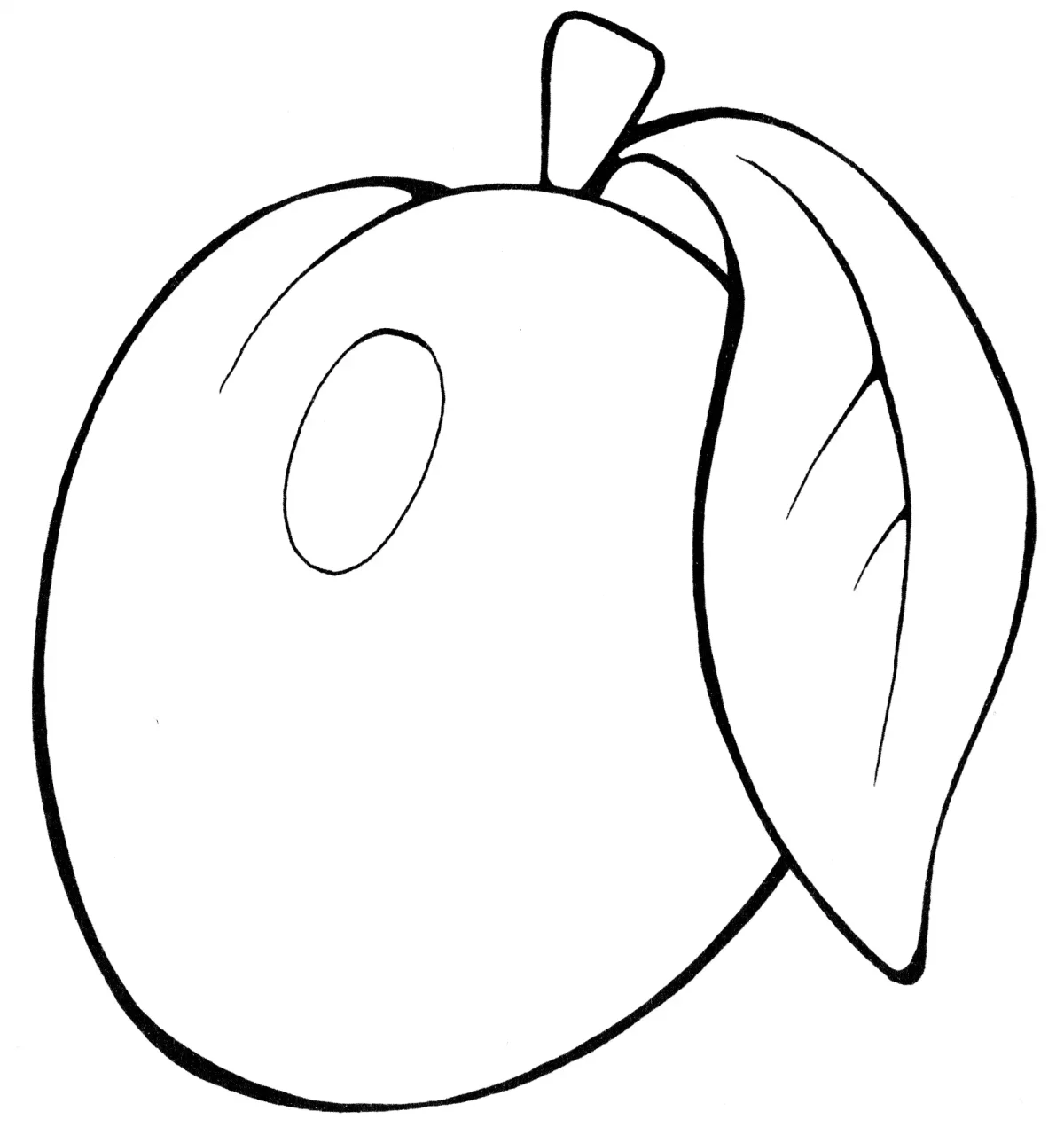 Абрикос раскраска