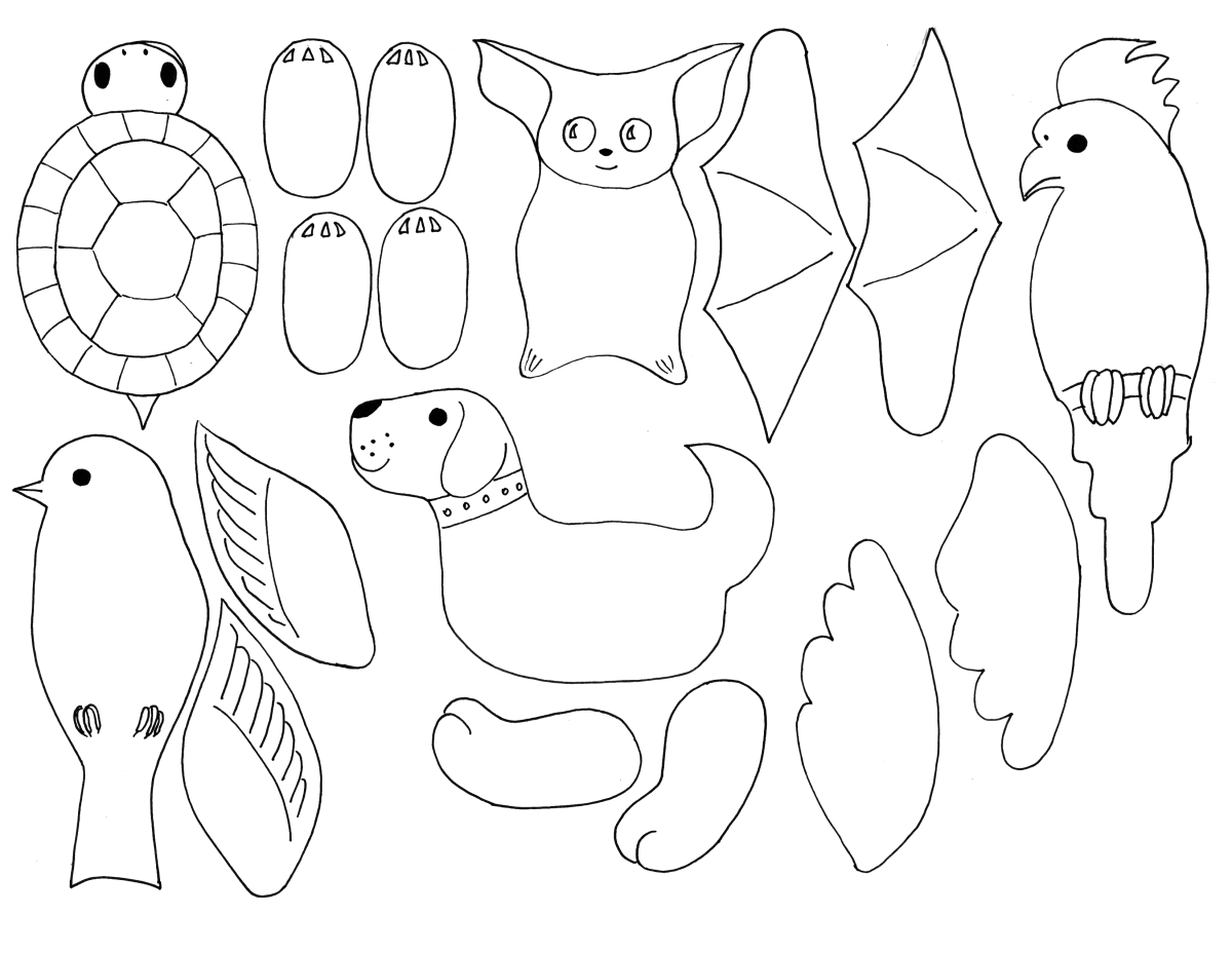 Поделки из бумаги котики шаблоны