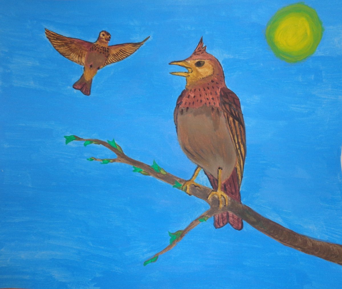 Иллюстрация к романсу Жаворонок