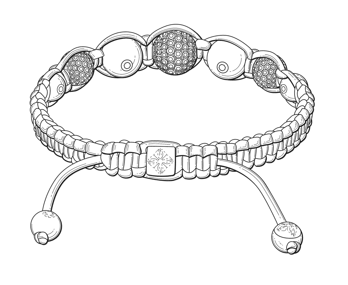 Браслет карандашом