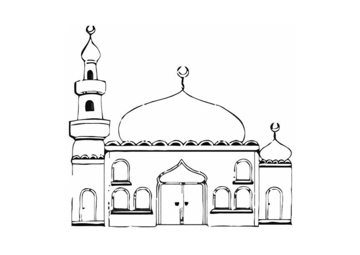 Мечеть рисунок
