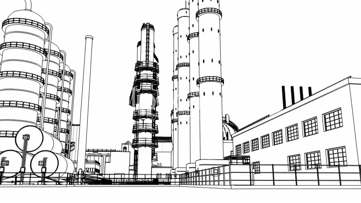 Завод раскраска для детей