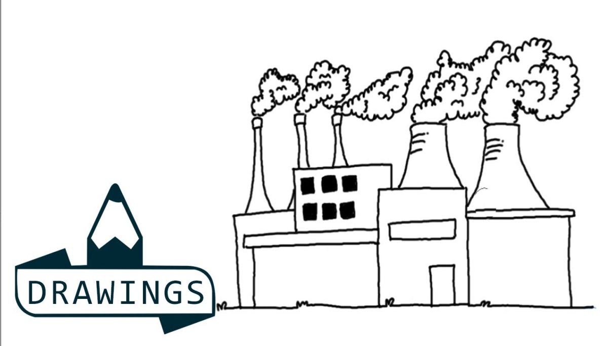 Завод раскраска