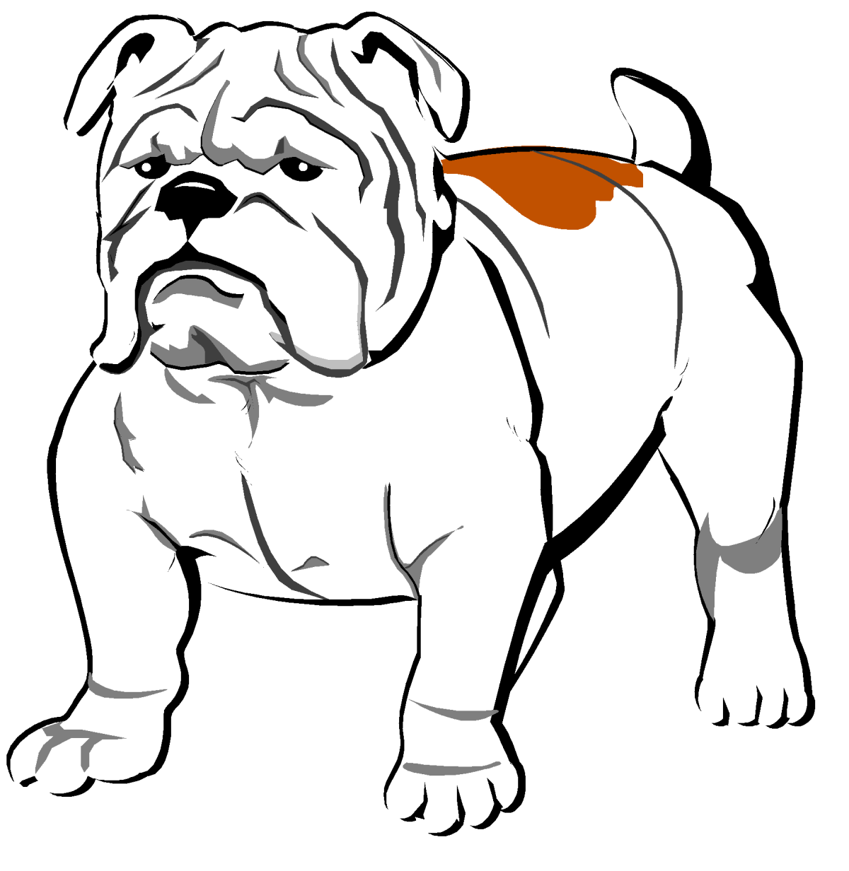 Бульдог рисование для детей