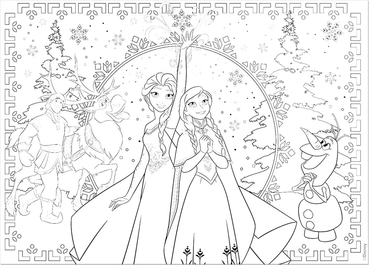 Принцесса. Раскраска