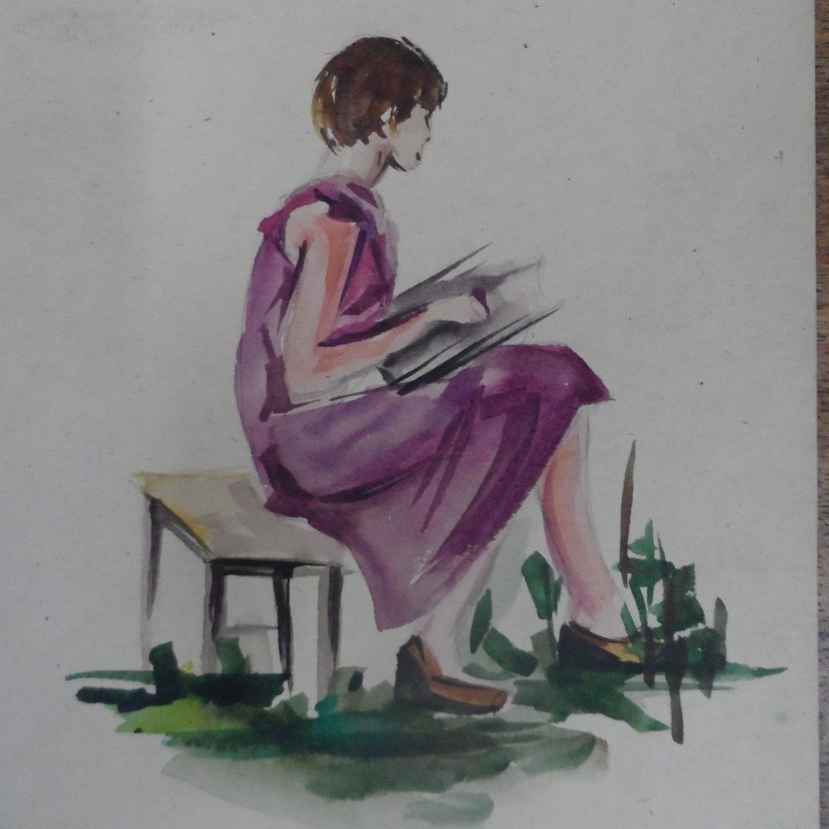 Этюд сидящего человека