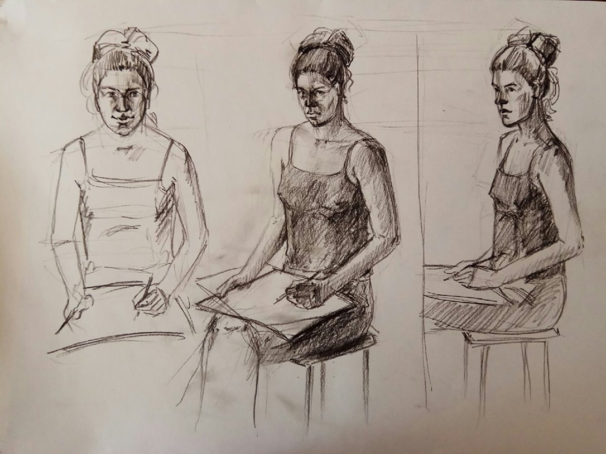 Пленэрные зарисовки людей