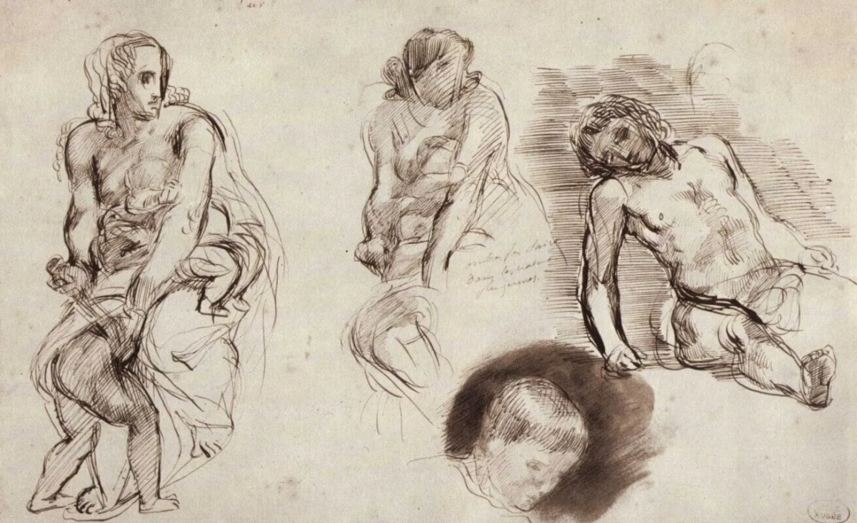 Делакруа Наброски