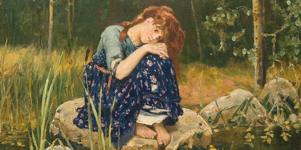 Алёнушка картина Васнецова оригинал