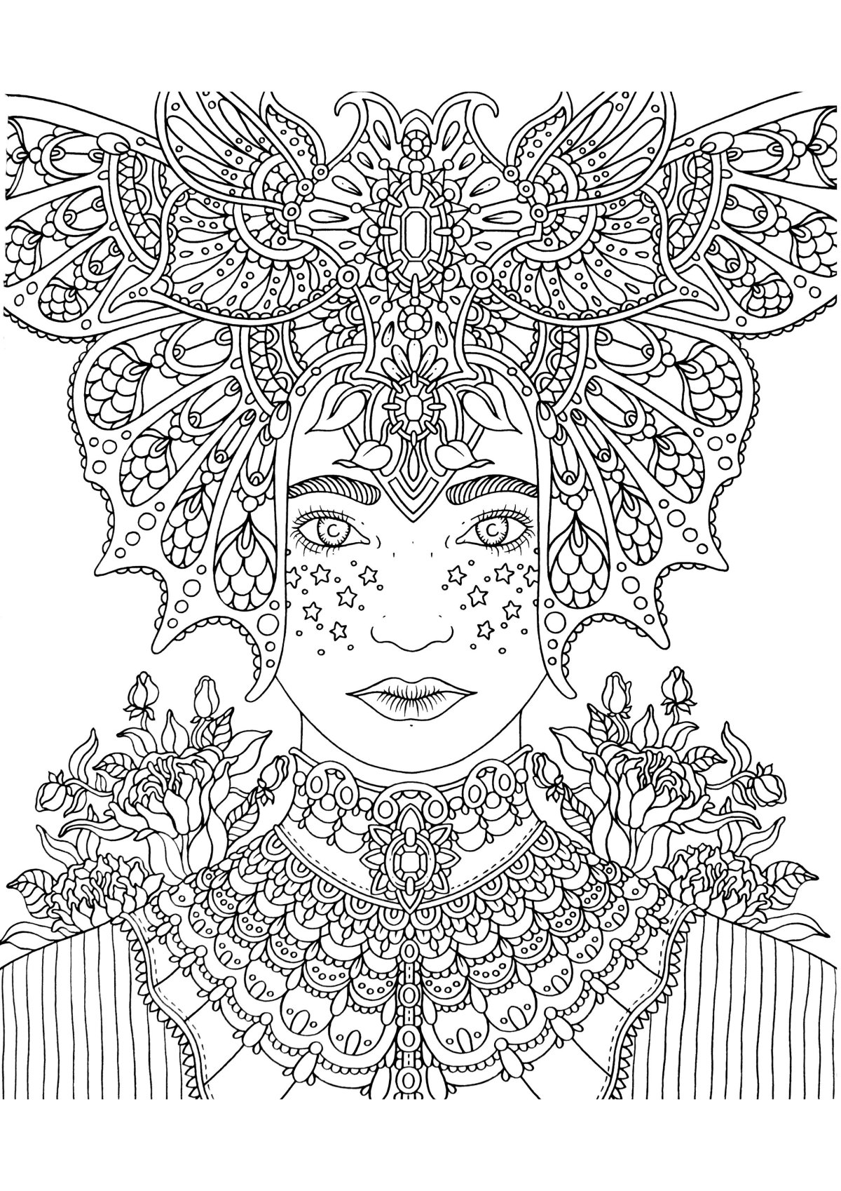 Маскарад антистресс для раскрашивания