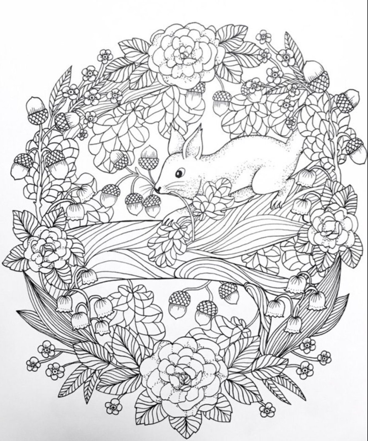 Мария тролле раскраски Сумеречный сад