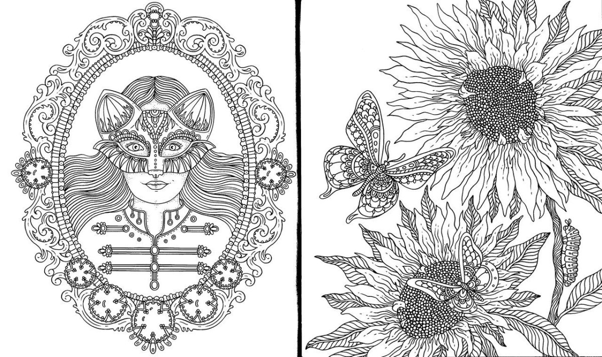 Мандала рисунок для раскрашивания Тролль