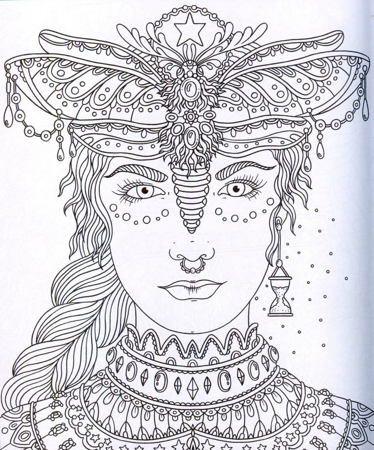 Прекрасные незнакомки раскраска