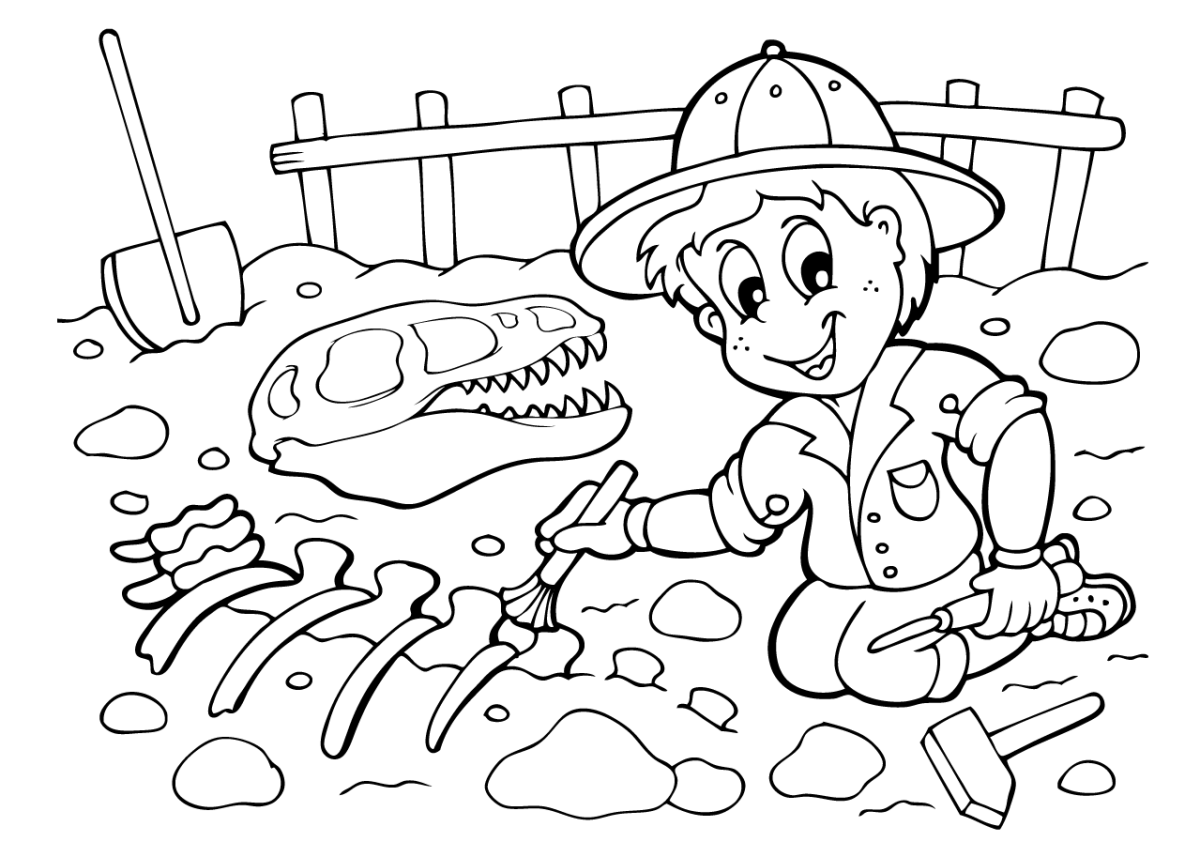 Раскраска археологические раскопки