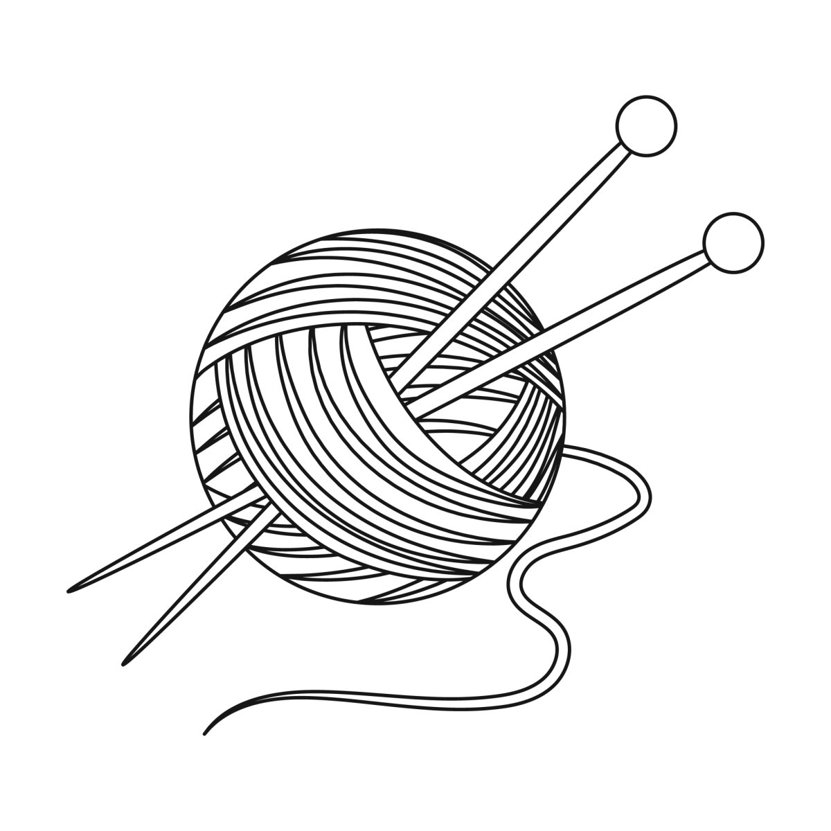 Клубок шерсти вектор