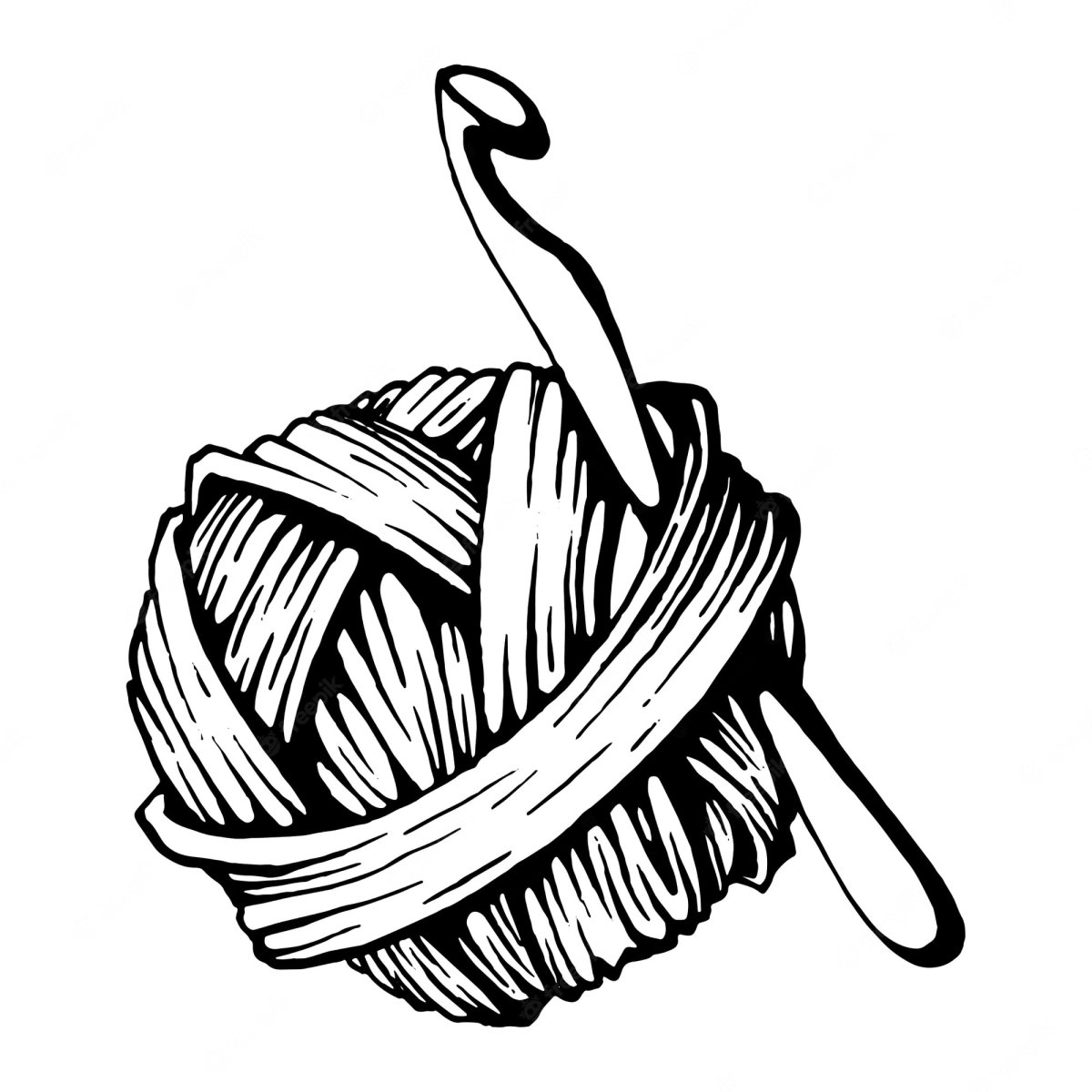 Корзинка с клубками вектор