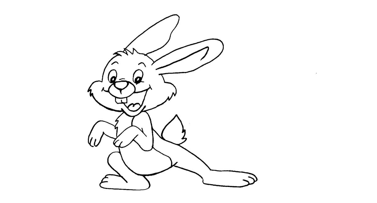 Заяц из Бэмби раскраска