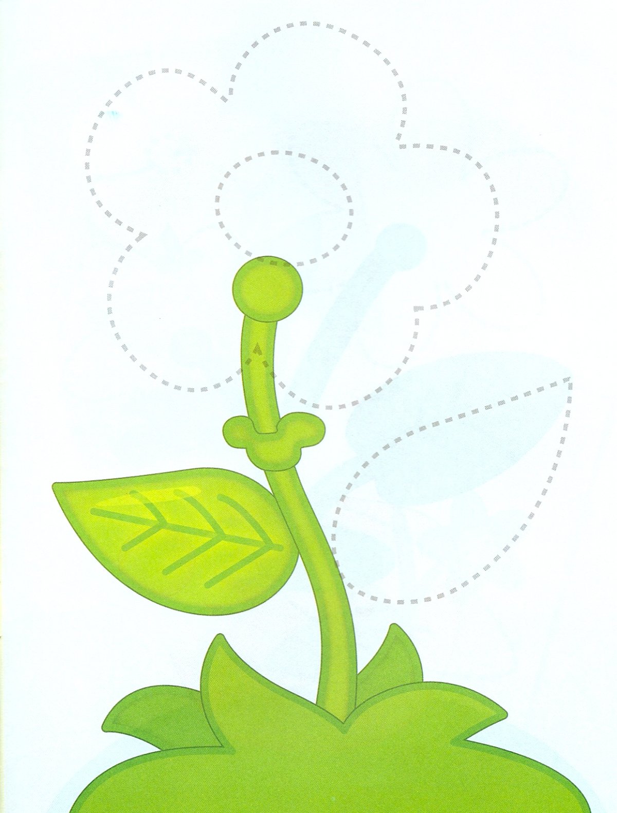 Раскраска стебелек