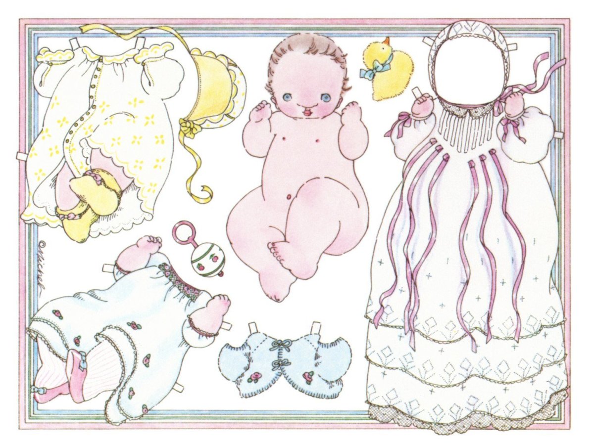 Бумажные куклы тока бока