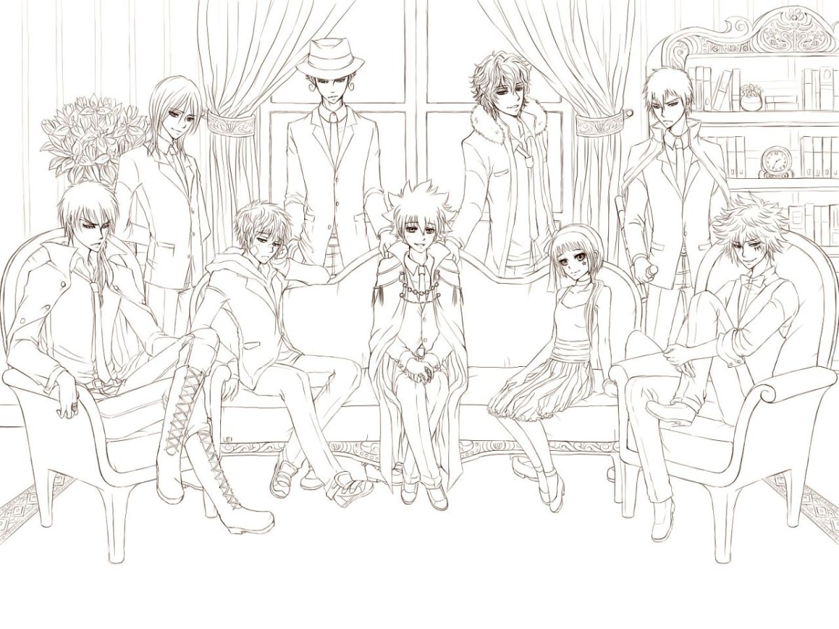 Кукла аниме раскраски