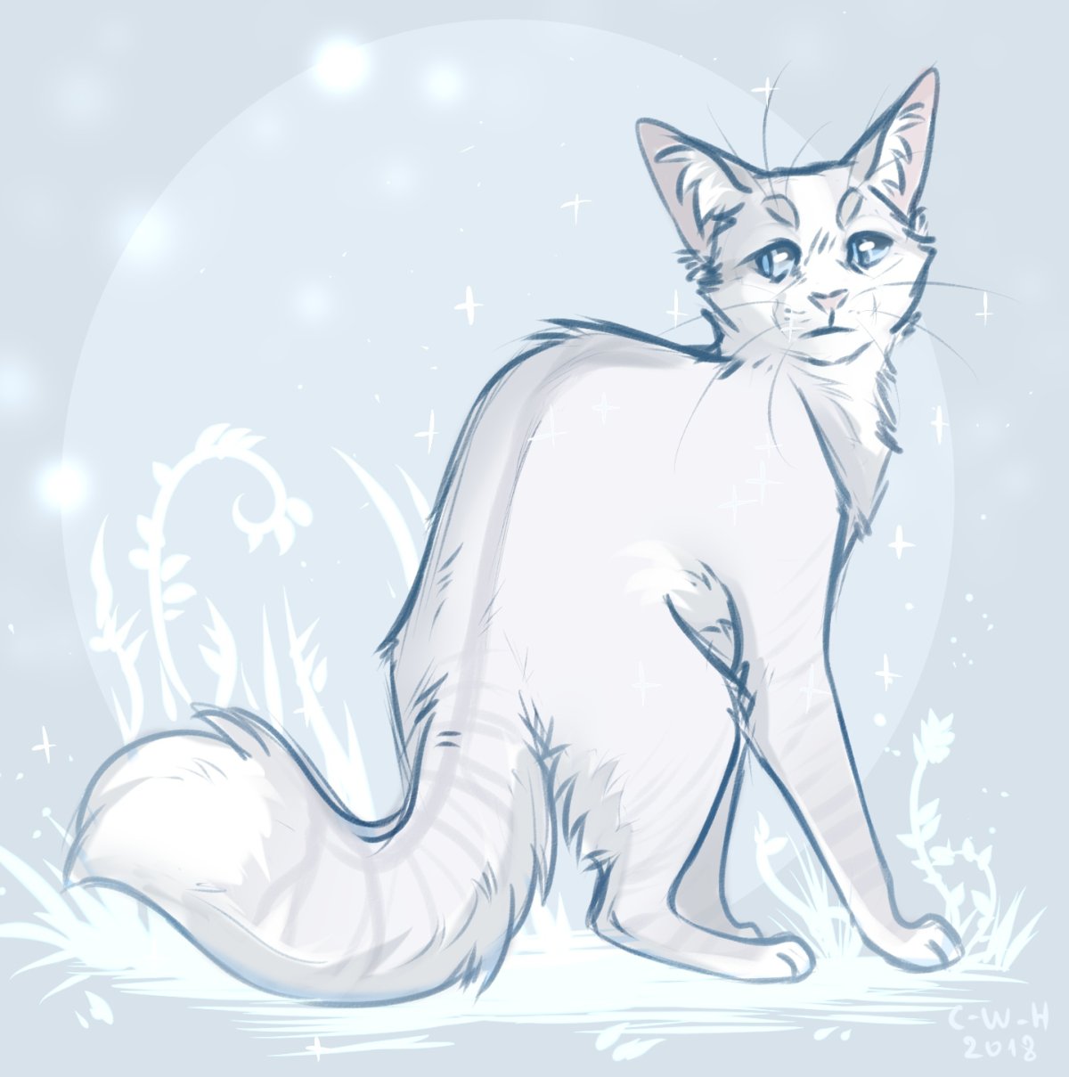 Коты Воители снежок