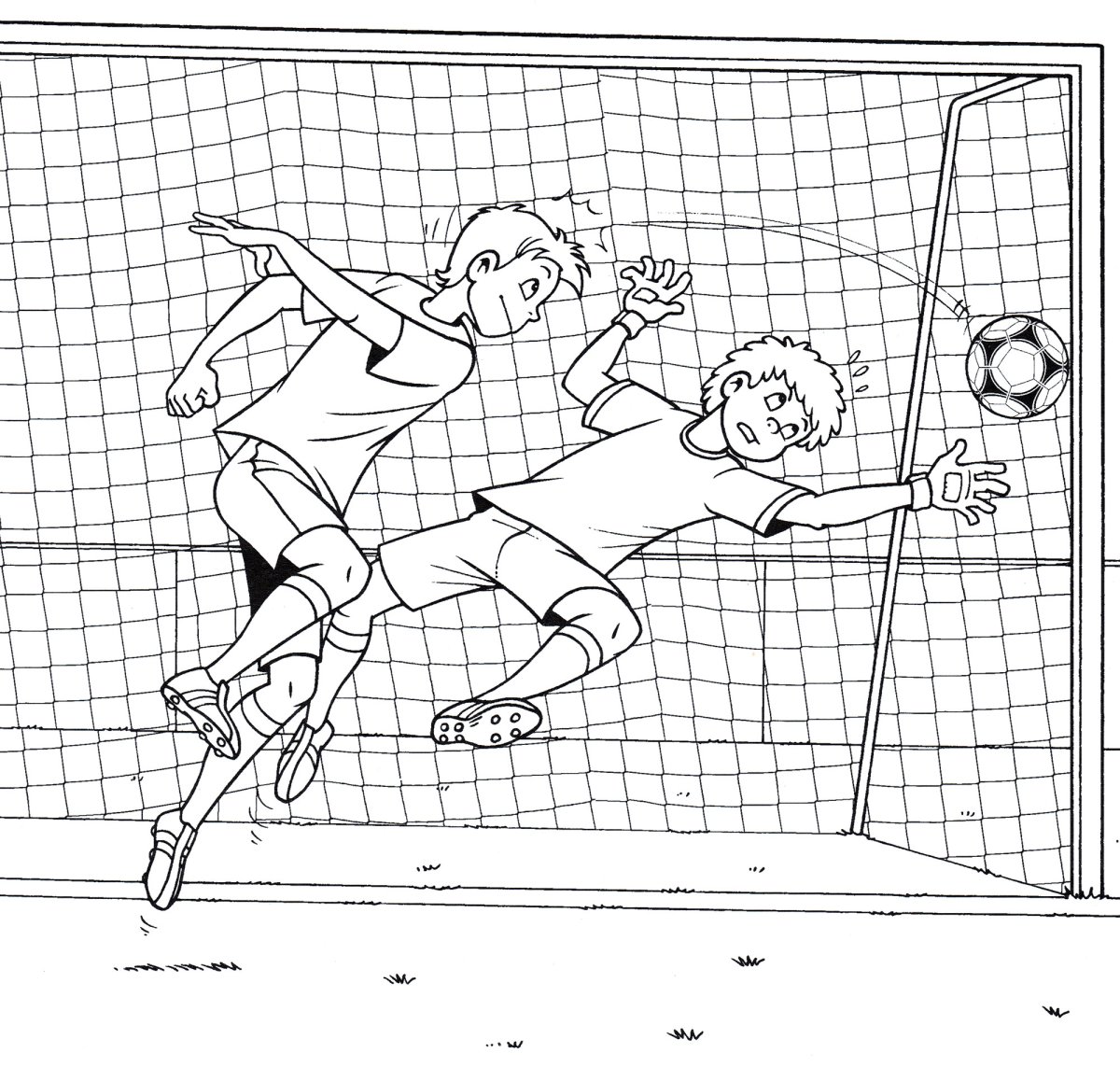 Футбол раскраска для детей