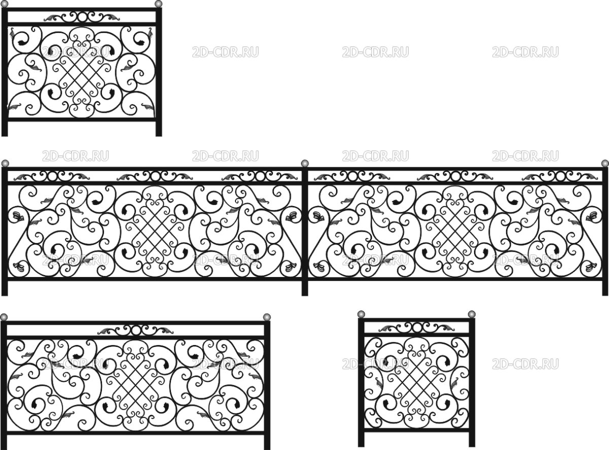 Узоры металлические для забора