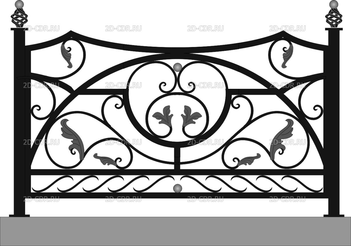 Кованые решетки ограждения