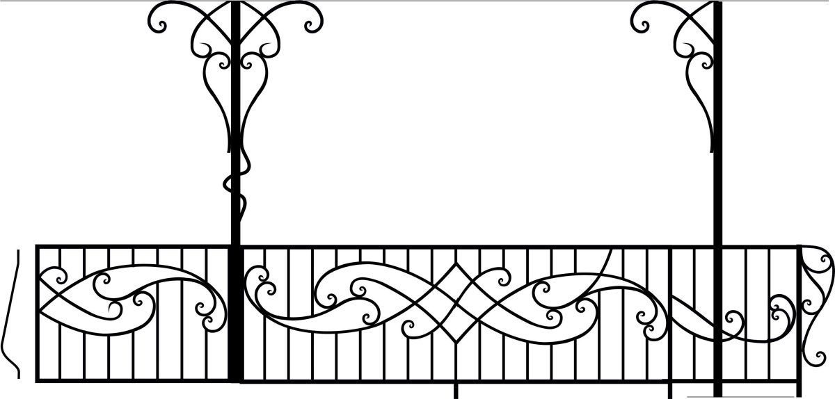 Кованые ограждения рисунок