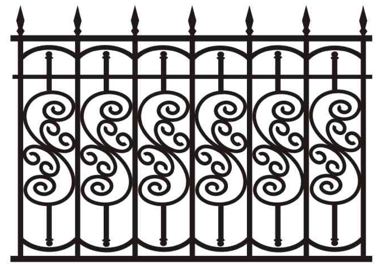 Забор ажурный металлический