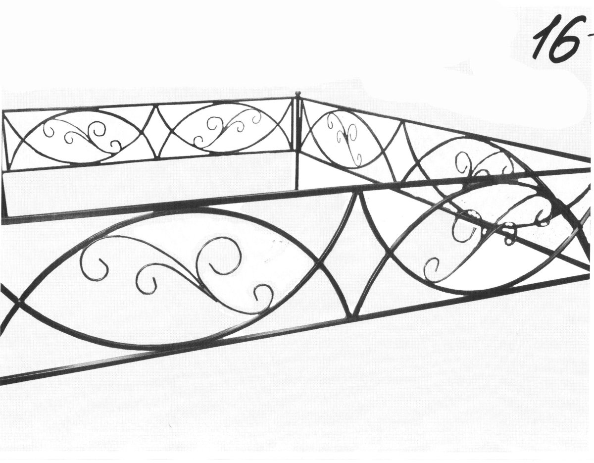 Оградки на кладбище эскизы