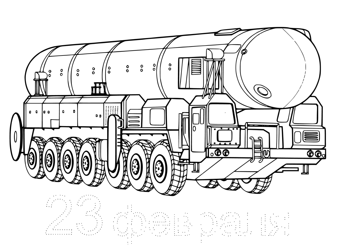 Раскраски для мальчиков Тополь м
