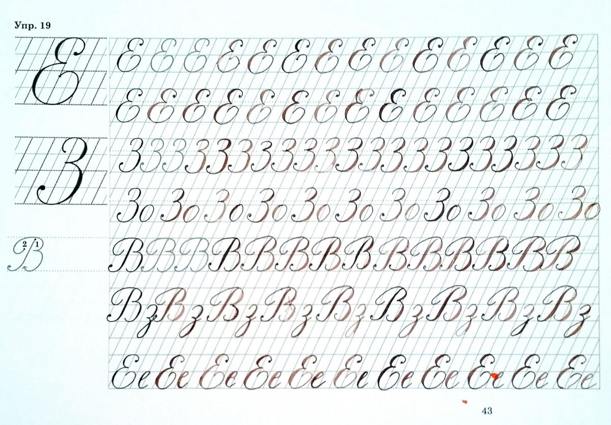 Уроки каллиграфии прописи