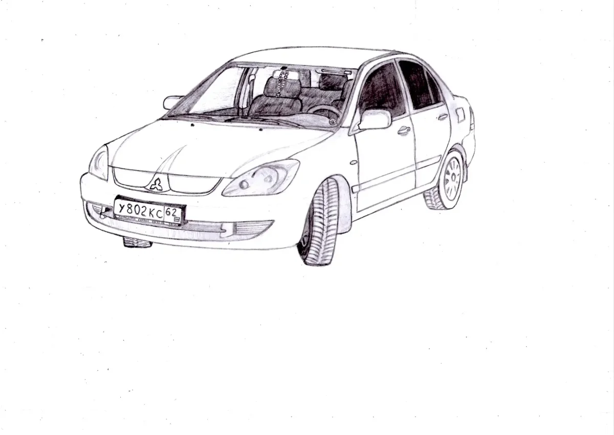 Раскраска Мицубиси Лансер 9